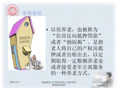 “以房养老”金融产品的营销环境分析PPT